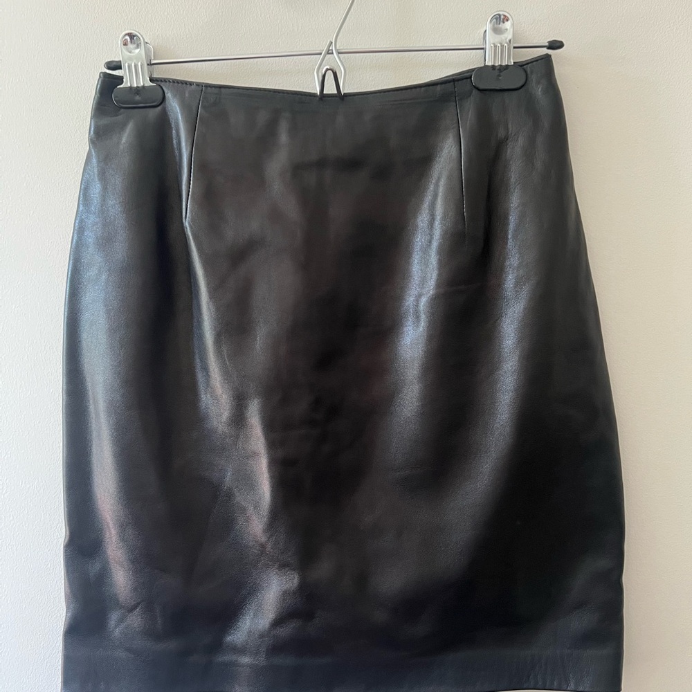 Vintage Danier Leather Mini Skirt